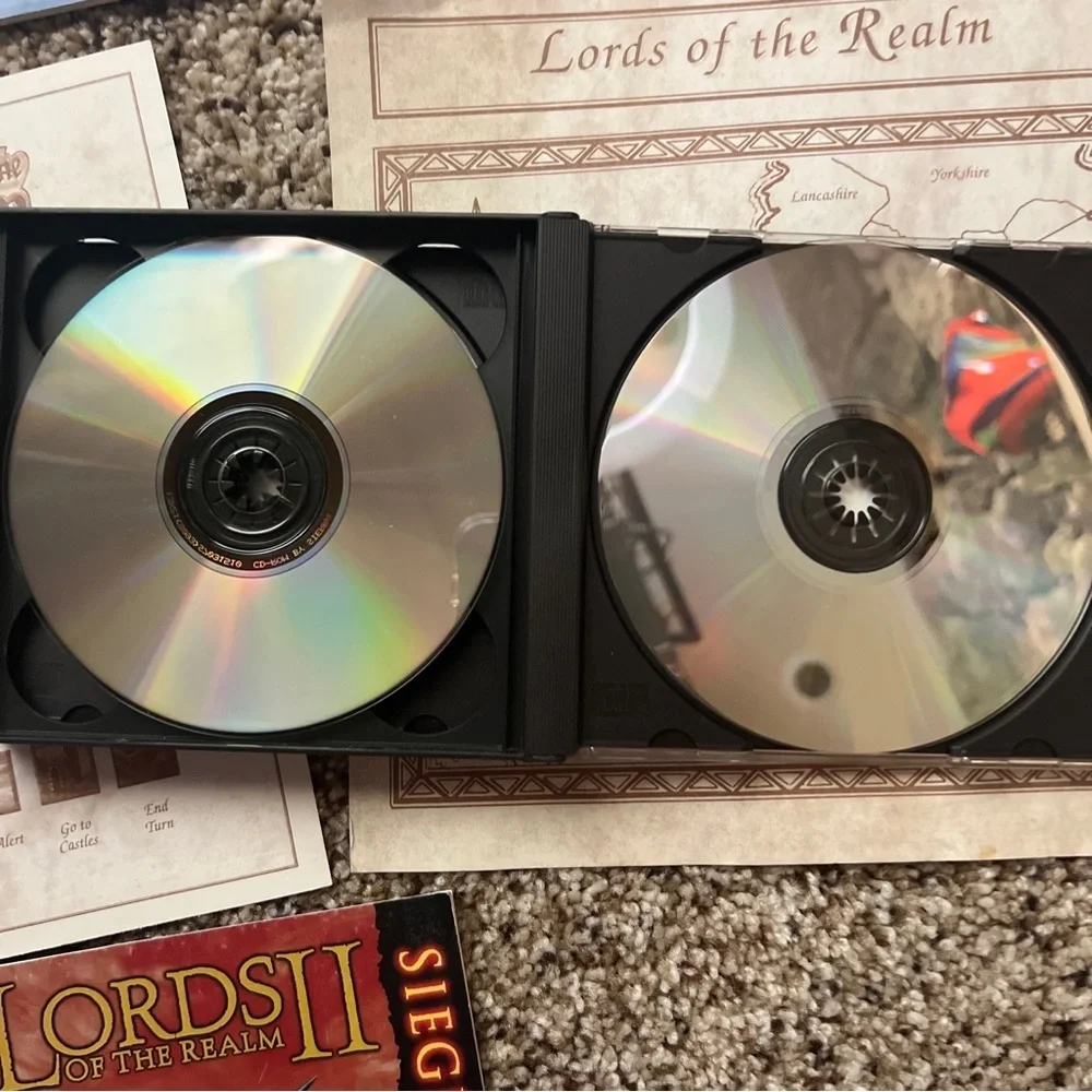 Lords Royal Collection 4 Disc Set Map 5 Manuals Reference Card PC Game